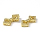 Rack Plating Brass Micro Pave Clear Cubic Zirconia Fold Over Clasps(KK-G448-01G)-3