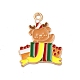 No&euml;l alliage th&egrave;me pendentifs &eacute;mail(ENAM-C010-01C)-1