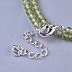 Natural Peridot Beaded Necklaces(NJEW-K114-A-A17)-3