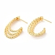 Rack Plating Brass Ear Studs for Women(EJEW-Q770-16G)-2