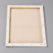 Rectangle Wood Painting Linen Panels, Blank Drawing Boards, for Oil & Acrylic Painting, Burgundy, 30.3x25.4x1.65cm, Inner Diameter: 25.6x21.2cm(AJEW-SZC0002-02A)
