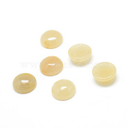 Natural Topaz Jade Gemstone Cabochons, Half Round, 16x6mm(G-T020-16mm-25)