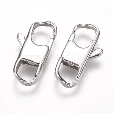304 Stainless Steel Lobster Claw Clasps(STAS-O114-056C-P)-2