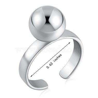 кольцо-манжета из стерлингового серебра с родиевым покрытием 925(JR910A)-3
