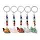 Snail Natural Gemstone Keychain(KEYC-F040-07)-1