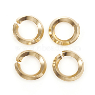 304 Stainless Steel Jump Ring, Open Jump Rings, Golden, 10 Gauge, 14x2.5mm, Inner Diameter: 9mm(X-STAS-G224-22G-04)
