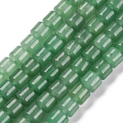 Natural Green Aventurine Beads Strands, Column, 8x8~8.5mm, Hole: 0.8mm, about 47pcs/strand, 14.84''(37.7cm)(G-H040-B02-01)