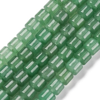 Natural Green Aventurine Beads Strands, Column, 8x8~8.5mm, Hole: 0.8mm, about 47pcs/strand, 14.84''(37.7cm)