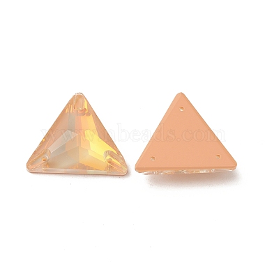 Effet moka forme triangle cousue sur strass(GLAA-A024-06D)-3