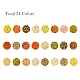 600g perles de rocaille en verre 24 couleurs(SEED-JP0008-03-4mm)-2