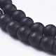 Chapelets de perle en pierre noire synthétique(G-R345-4mm-38-1)-3