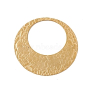 304 Stainless Steel Pendants, Round Ring, Golden, 45.5x46x0.5mm(STAS-E179-10G)