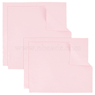 4Pcs 2 Style Silver Polishing Cloth, Jewelry Cleaning Cloth, Sterling Silver Anti-Tarnish Cleaner, Pink, 35.5x28~35.5x0.04cm, 2pcs/style(TOOL-BBC0001-05A)