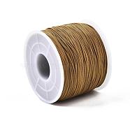 Polyester Cords, Camel, 0.5~0.6mm, about 131.23~142.16 yards(120~130m)/roll(OCOR-Q038-563)