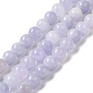 Natural Dyed Jade Beads Strands, Round, Lilac, 8.5mm, Hole: 0.8mm, about 45~46pcs/strand, 14.69''~15.04''(37.3~38.2cm)(G-M402-C03-10)