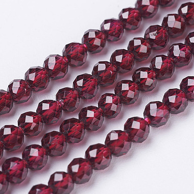 Natural Garnet Beads Strands(X-G-D167-B-2mm)-2