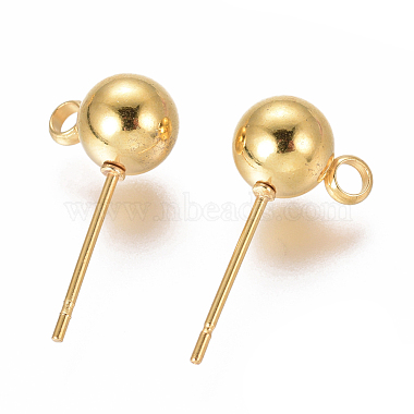 304 Stainless Steel Ear Stud Components(X-STAS-F227-18D-G)-2