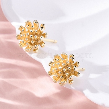 Brass Stud Earrings(EJEW-Q014-34G)-4