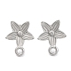 Non-Tarnish 304 Stainless Steel Studs Earring Findings(EJEW-H013-19P)-1