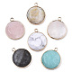 Natural Mixed Gemstone Pendants(G-N326-30)-1