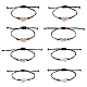 3 sets 3 colors Butterfly Alloy Enamel Link Bracelets Set(BJEW-FI0001-09)-1