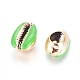 Electroplated Cowrie Shell Beads(X-BSHE-G019-01G-J)-2