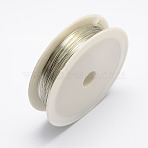 Round Iron Wire, Silver, 26 Gauge, 0.4mm, about 39.37 Feet(12m)/roll, 10 rolls/set(MW-R001-0.4mm-07)