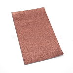 Imitation Leather Fabric, for Garment Accessories, Sienna, 33x20cm(DIY-WH0224-07C)