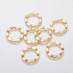 201 Stainless Steel Pendants, Ring, Golden, 18x1mm, Hole: 1mm, Inner Diameter: 13mm(X-STAS-L234-048G)