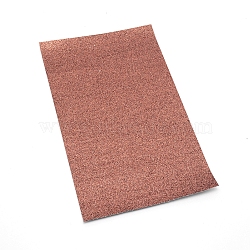 Imitation Leather Fabric, for Garment Accessories, Sienna, 33x20cm(DIY-WH0224-07C)