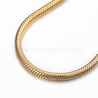 304 Stainless Steel Snake Chain Bracelets(BJEW-H491-01G)-2