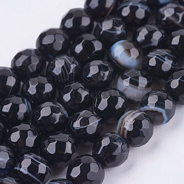 6mm Black Round Other Agate Beads