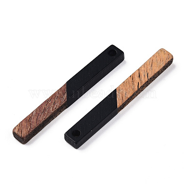 Opaque Resin & Walnut Wood Pendants(RESI-TAC0021-43C)-3