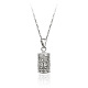 Romantic Cross Pattern Diffuser Perfume Locket Pendant Necklace(PW-WG34242-01)-1