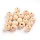 Unfinished Natural Wood Beads Spacer Craft Beads for DIY Macrame Rosary Jewelry(X-WOOD-S651-10mm-LF)-1