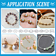100pcs 10&nbsp;styles de capuchons de perles en laiton(KK-PH0012-35S)-5