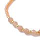 bracelets réglables en perles de soleil naturelles et graines tressées(BJEW-JB10181-02)-3