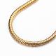 304 Stainless Steel Snake Chain Bracelets(BJEW-H491-01G)-2
