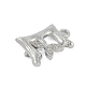 Brass Crystal Rhinestone Letter Links Connector Charms(KK-S395-06P-E)-2