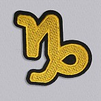 Computerized Embroidery Cloth Iron on/Sew on Patches, Costume Accessories, Appliques, Constellation, Cantaloupe, 60~86x58~80mm(DIY-O004-08-1)