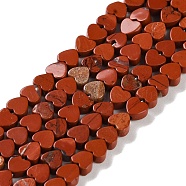 Natural Red Jasper Beads Strands, Heart, 4x4x2mm, Hole: 1mm, about 87~91pcs/strand, 13.78''~14.17''(35~36cm)(G-M403-A09-01)