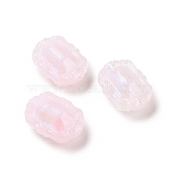 Opaque Acrylic Beads, Glitter Beads, Oval, Lavender, 18.5x13.5x9mm, Hole: 1.8mm, about 515pcs/500g(OACR-E015-07F)