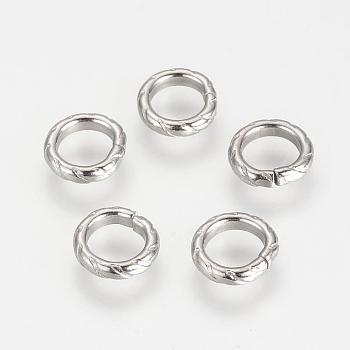 304 Stainless Steel Quick Link Connectors, Linking Rings, Donut, Stainless Steel Color, 9x2mm