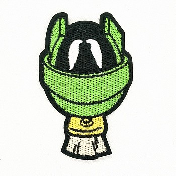 Computerized Embroidery Cloth Iron on/Sew on Patches, Costume Accessories, Lime, 9.2x5.8cm