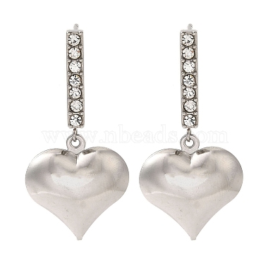 Heart Stainless Steel Stud Earrings