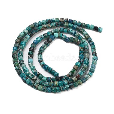 brins de perles de chrysocolla et lapis lazuli naturelles(G-H042-B39-01)-3