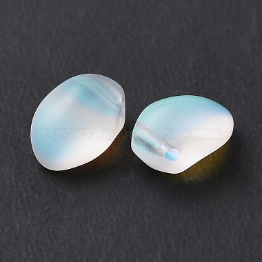 perles de verre tchèques givrées transparentes(GLAA-PW0001-33H)-4
