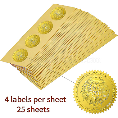 Self Adhesive Gold Foil Embossed Stickers(DIY-WH0211-175)-3