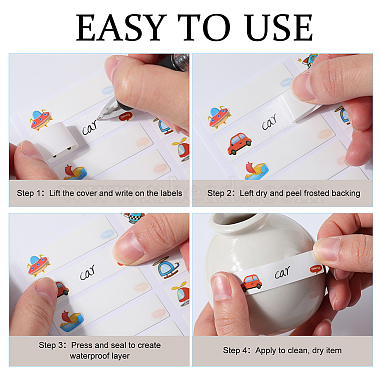 Self-Laminating Write-On Waterproof Baby Bottle Labels(DIY-WH0504-25D)-6