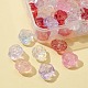 64Pcs 8 Colors Transparent Electroplate & Baking Painted Glass Beads(GLAA-FS0001-37)-4